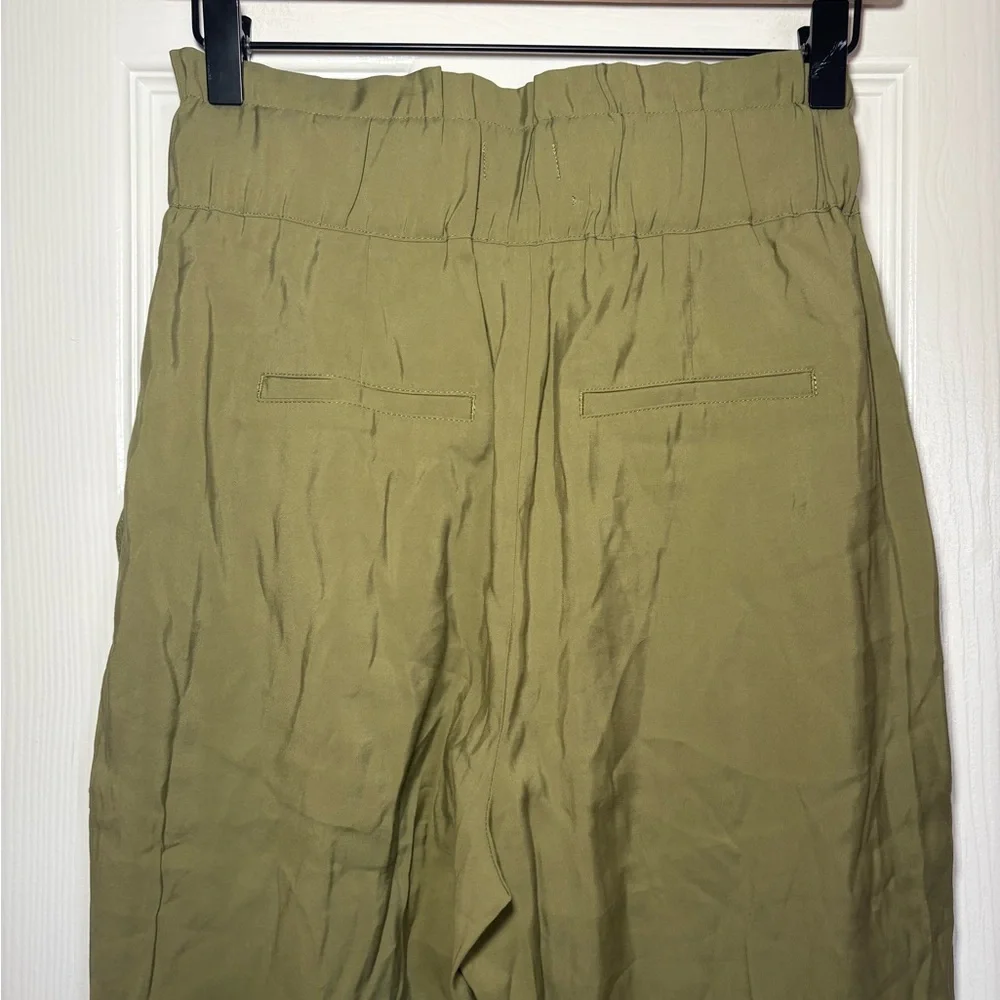 Scotch & Soda Olive Paperbag Waist Tapered Pants Girls‎ 16